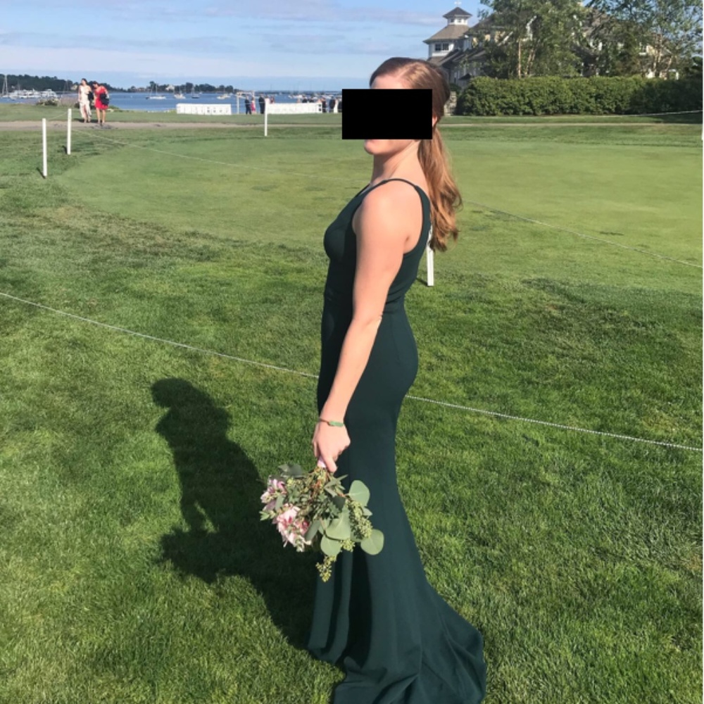 Dark Emerald BHLDN dress